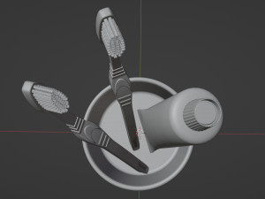 Toothpaste and Toothbrush 001 Modelo 3D