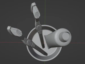 Diş Macunu ve Diş Fır&ccedil;ası 001 3D Model