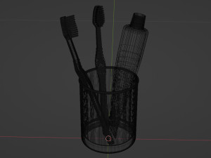 Toothpaste and Toothbrush 001 Modelo 3D