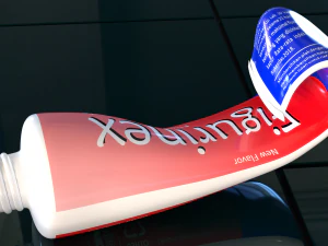 Toothpaste and Toothbrush 002 3D Model