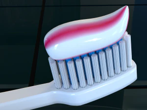 Toothpaste and Toothbrush 002 3D Model