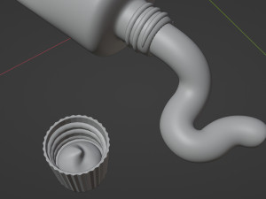 Toothpaste and Toothbrush 002 Model 3D