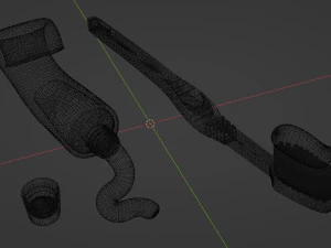 Toothpaste and Toothbrush 002 3D Model