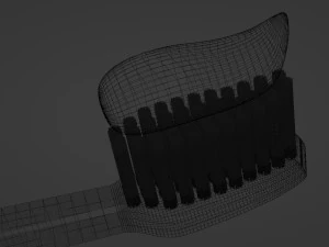 Toothpaste and Toothbrush 002 3D Model