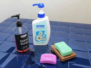 Bar Soap and Liquid Soap 001 3Dモデル