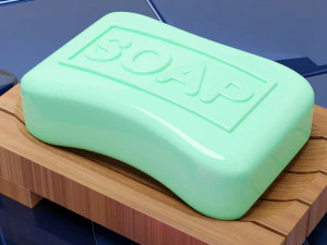 Bar Soap and Liquid Soap 001 3D Model