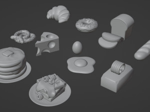 Food Pack 001 3D Model