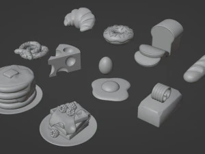 Food Pack 001 3D Model