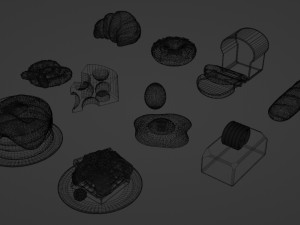 Food Pack 001 3D Model