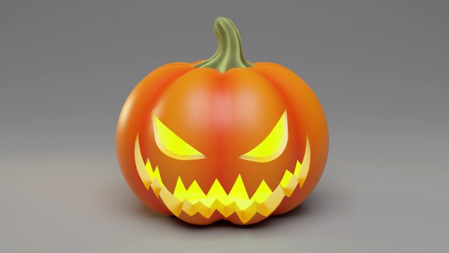 Halloween Pumpkin Jack O Lantern 001 3D-Modell .c4d .max .obj .3ds .fbx .stl .blend 