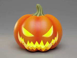 Lanterna Jack O de ab&oacute;bora de Halloween 001 Modelo 3D