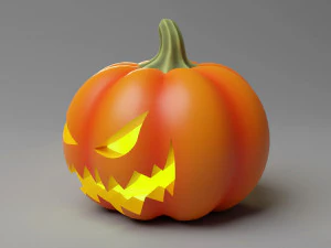 Halloweenowa dynia Jack O Lantern 001 Model 3D