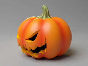 Halloween Pumpkin Jack O Lantern 001 3D-Modell