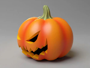 Halloweenowa dynia Jack O Lantern 001 Model 3D