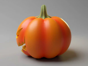 Halloweenowa dynia Jack O Lantern 001 Model 3D
