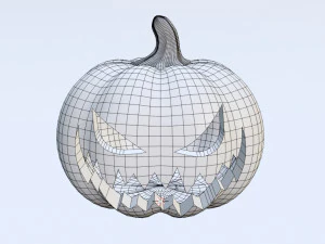Halloweenowa dynia Jack O Lantern 001 Model 3D