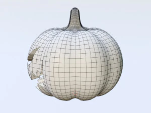 Halloweenowa dynia Jack O Lantern 001 Model 3D
