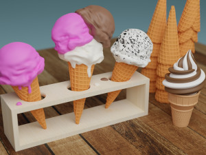 Ice Cream 001 3D Model