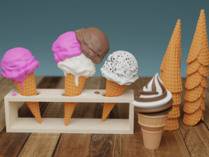 Ice Cream 001 3D Model