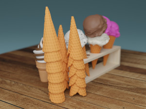 Ice Cream 001 3D Model