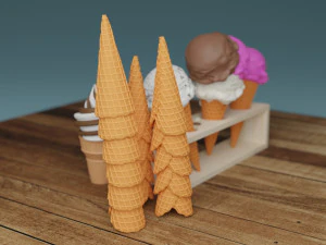 Ice Cream 001 3D Model