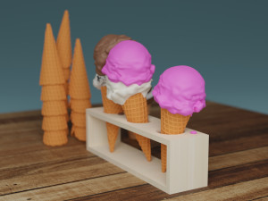 Ice Cream 001 3D Model