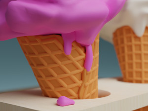 Ice Cream 001 3D Model