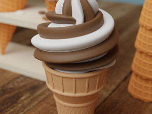 Ice Cream 001 3D Model