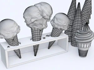 Ice Cream 001 3D Model