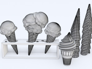 Ice Cream 001 3D Model