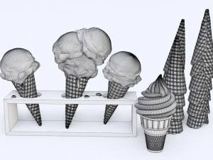 Ice Cream 001 3D Model