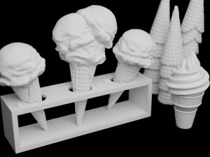 Ice Cream 001 3D Model