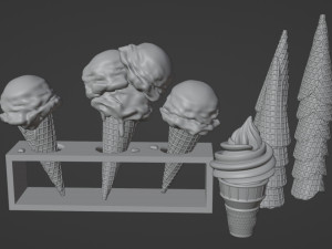 Ice Cream 001 3D Model