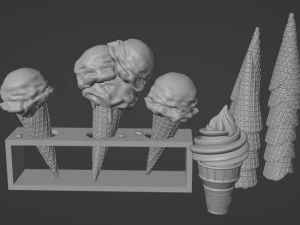 Ice Cream 001 3D Model