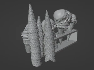 Ice Cream 001 3D Model