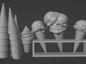 Ice Cream 001 3D Model