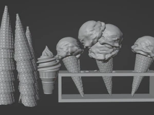 Ice Cream 001 3D Model