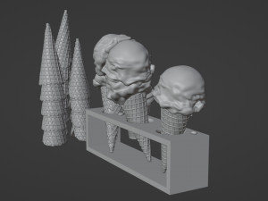 Ice Cream 001 3D Model