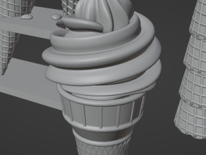 Ice Cream 001 3D Model