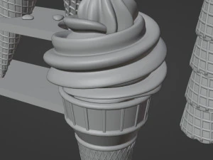Ice Cream 001 3D Model