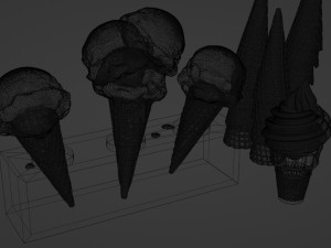Ice Cream 001 3D Model