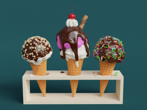 Ice Cream 002 3D मॉडल