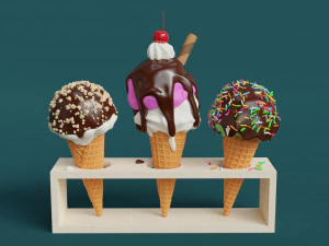 Sorvete 002 Modelo 3D