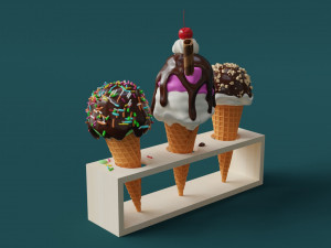 Ice Cream 002 3D मॉडल