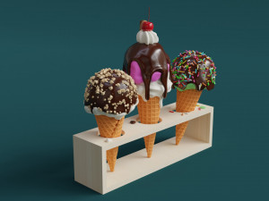 Ice Cream 002 3D मॉडल