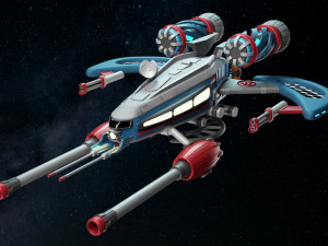 Spaceship 001 Model 3D