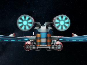 Spaceship 001 3D Model