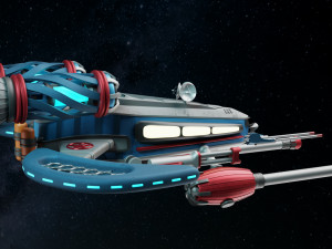 Spaceship 001 3D Model