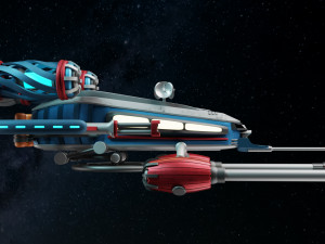 Spaceship 001 3D Model