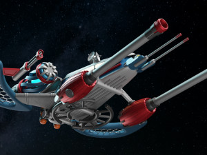 Spaceship 001 3D Model